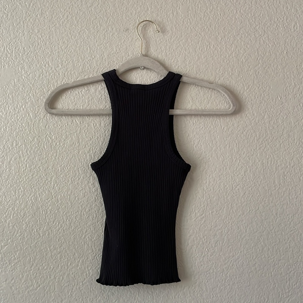 Billabong Ribbed Tank Top Crip Rib Tee Black - Picture 13 of 14